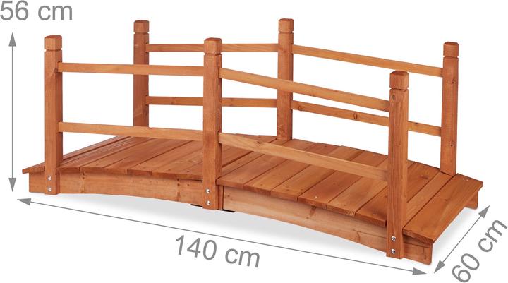 Image du produit Relaxdays Garde-corps du pont de l'étang