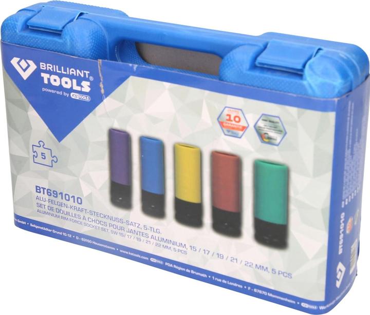 Productafbeelding Brilliant Tools BT691010 (15 mm, 17 mm, 19 mm, 21 mm, 22 mm)