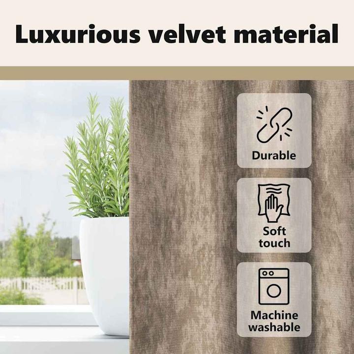Produktbild vidaXL Samtvorhänge (140 x 175 cm)