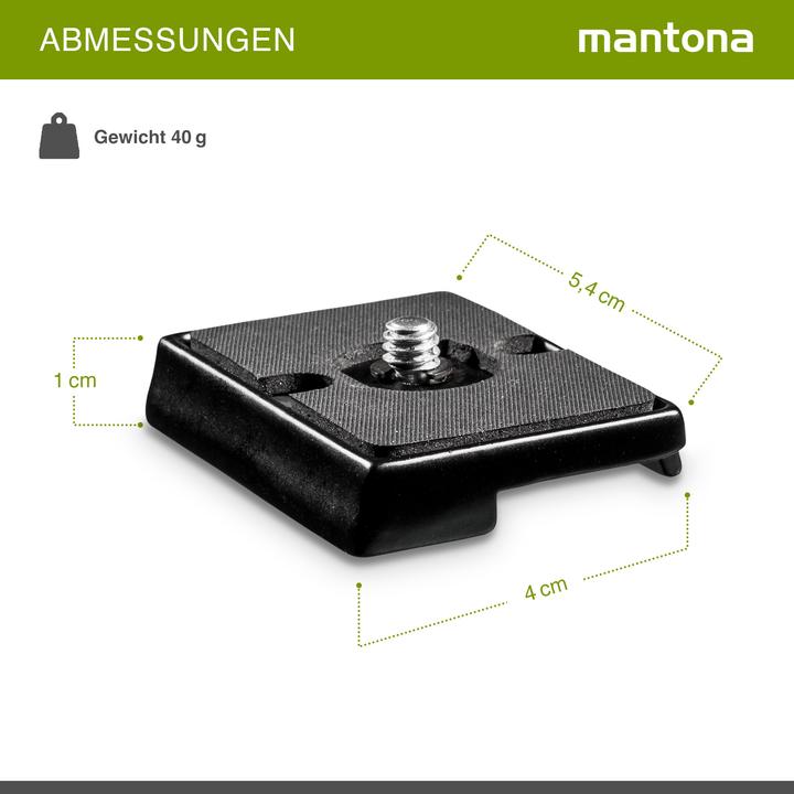 Image du produit mantona Plaque d'accouplement rapide Scout (Trépied Plaque de changement rapide)