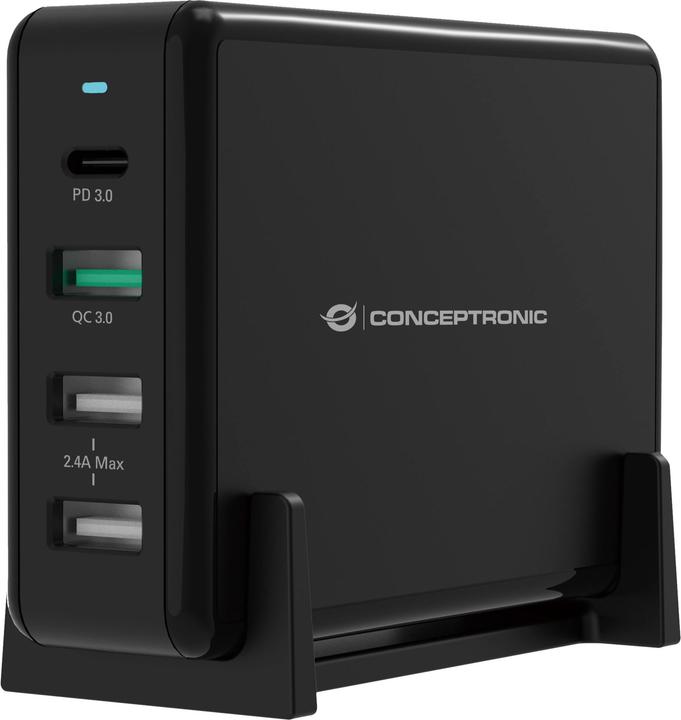 Produktbild Conceptronic OZUL 4-Port 65W USB-PD Desktop-Ladegerät (65 W, 1 Port)