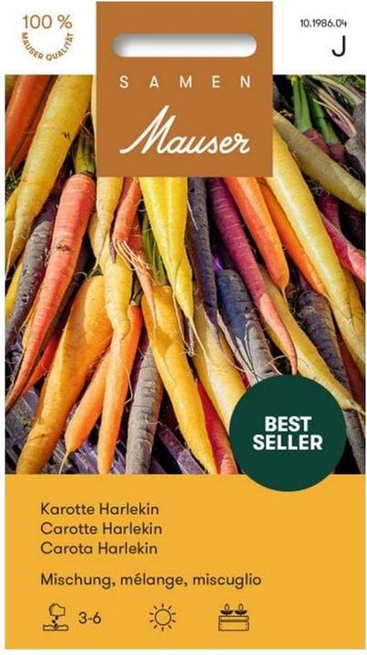 Actual product image Samen Mauser Carrot harlequin mixture (Vegetable seeds)