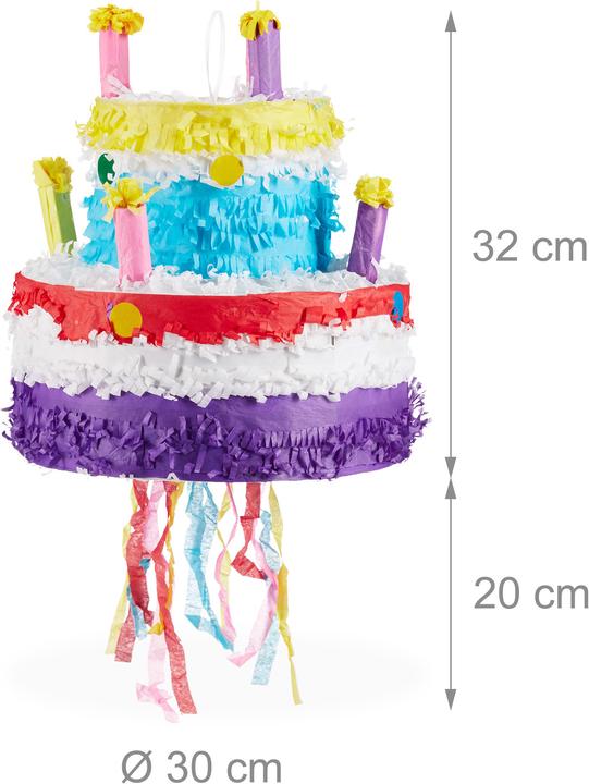 Image du produit Relaxdays Pinata Gâteau d?anniversaire (1 pcs)