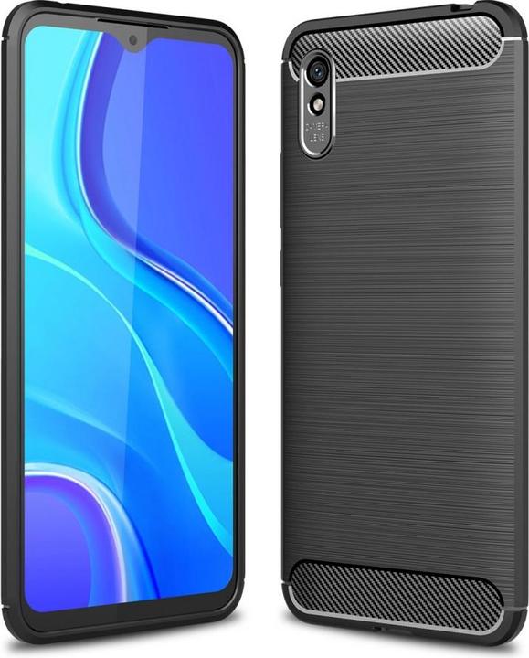 Actual product image Screenguard Xiaomi Redmi 9A Cover Carbon Brushed Soft TPU (Xiaomi Redmi 9A)