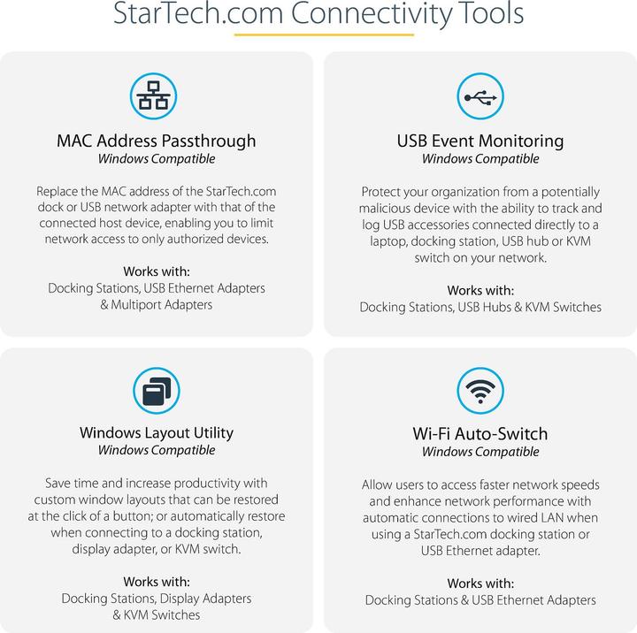 Produktbild StarTech Thunderbolt 3 Dock (Thunderbolt, 2 Ports)