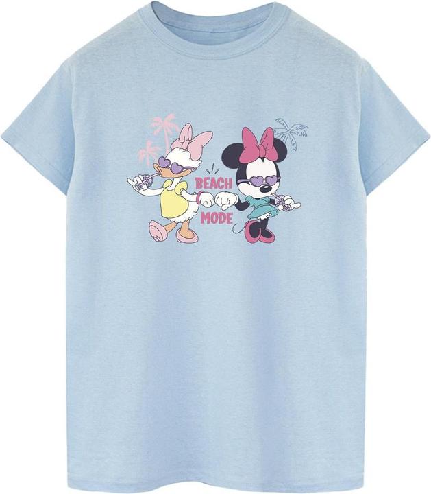 Actual product image Disney Womens/Ladies Minnie Daisy Beach Mode Cotton Boyfriend T-Shirt (XL)
