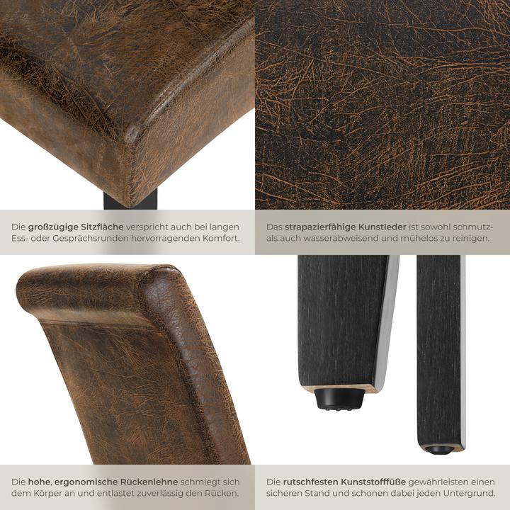 Image du produit tectake Esszimmerstuhl