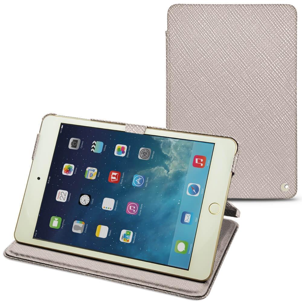 Noreve Lederschutzhülle horizontal (iPad Mini 5), Tablet Hülle, Beige