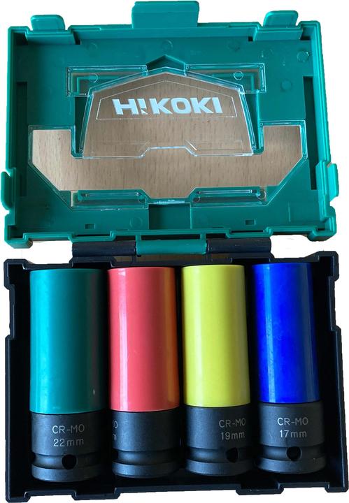 Hitachi Smūginių galvų rinkinys HiKOKI 17/19/21/22mm (17 mm, 19 mm, 21 mm, 22 mm)