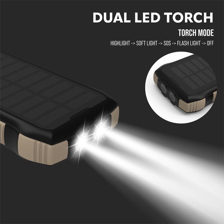 Actual product image Vinnic Solar Charger (20000 mAh, 20 W, 74 Wh)