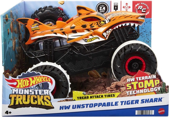 Produktbild Hot Wheels Monster Trucks Tiger Shark