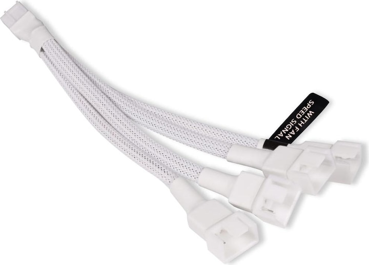 Alphacool LK Y-Splitter 4-Pin vers 4x 4-Pin PWM 15cm blanc? (4 Ventilateur)