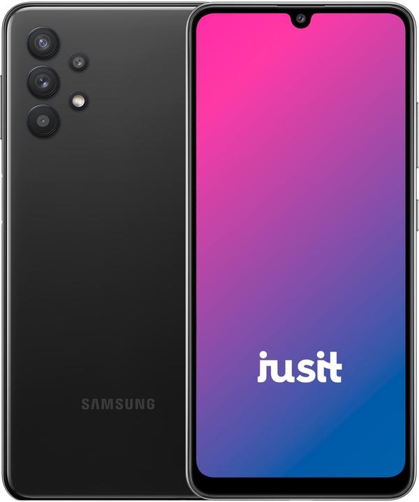 jusit Galaxy A32 (128 GB, Black, 6.40", 64 Mpx, C / Gut)