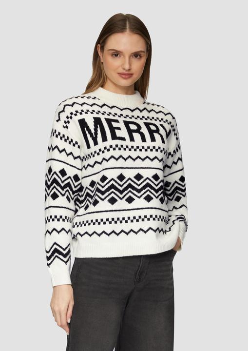 Produktbild S.Oliver Strickpullover Weihnachtspullover aus Baumwollmix (40)