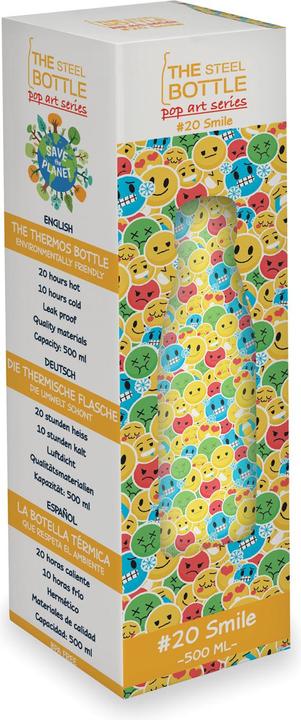 Actual product image The Steel Bottle Steelbottle Thermal Bottle 500ml Smile (0.50 l)