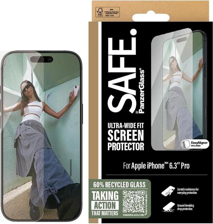 Image du produit PanzerGlass Safe. (1 pièce(s), Apple iPhone 16 Pro)