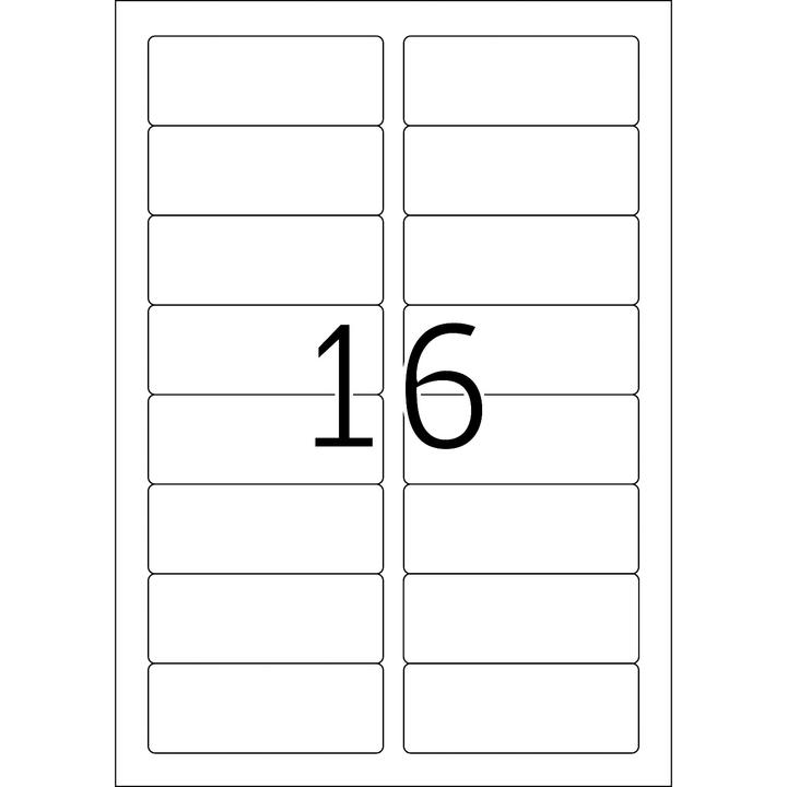 Actual product image HERMA A4 removable name labels