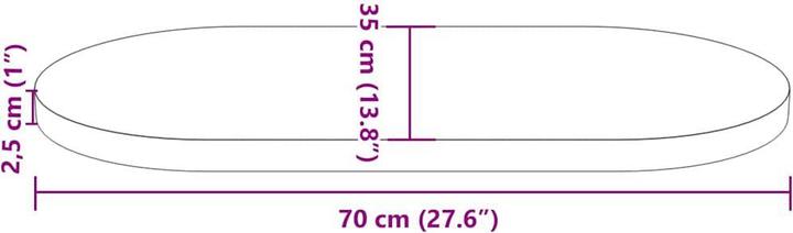 Immagine prodotto vidaXL Tischplatte (70 x 35 cm)