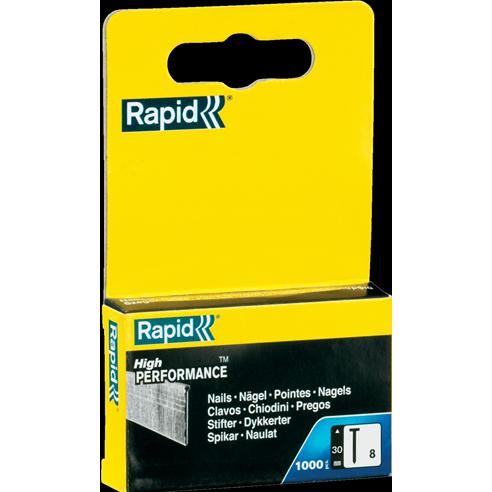 Rapid, Tackerklammern + Tackernägel, Typ 8 Nägel 30 mm Edelstahl
