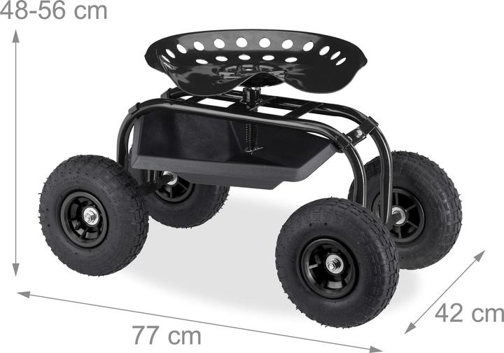 Actual product image Relaxdays Roller seat