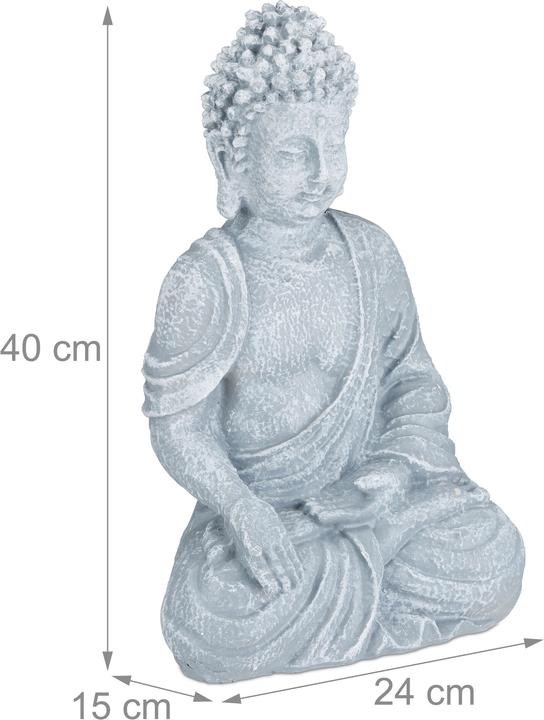 Immagine prodotto Relaxdays Budda Figurine Seduto 40 cm