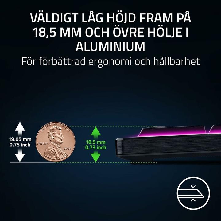 Image du produit Razer BlackWidow V4 Low-profile HyperSpeed (US, Sans fil)