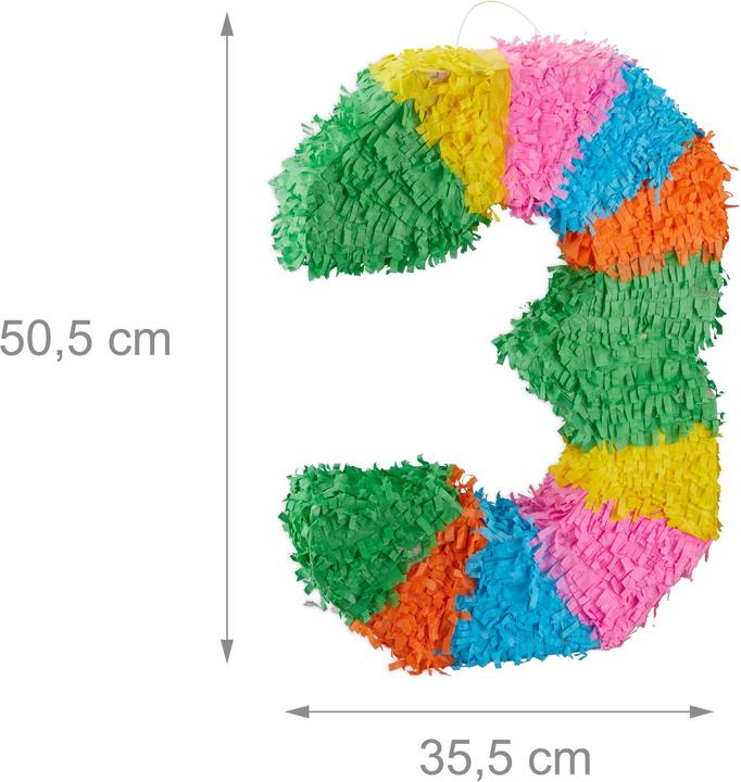 Actual product image Relaxdays Numbered Birthday Pinata (1 Piece)
