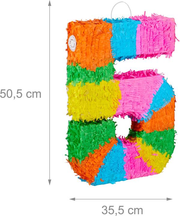 Actual product image Relaxdays Numbered Birthday Pinata