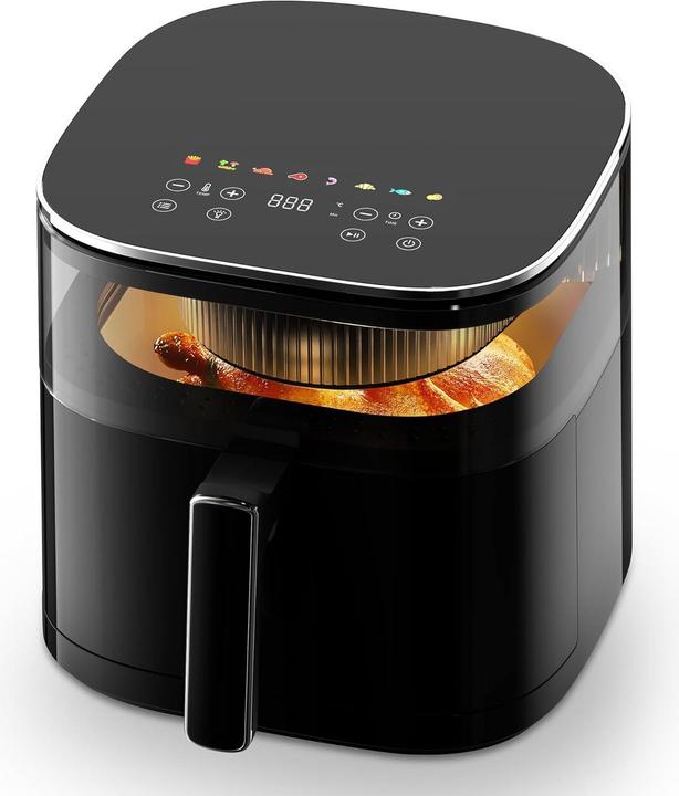 Produktbild No Name aeco TOUCH Heissluft-Fritteuse 1700 W Timerfunktion, Antihaftbeschichtung Schwarz