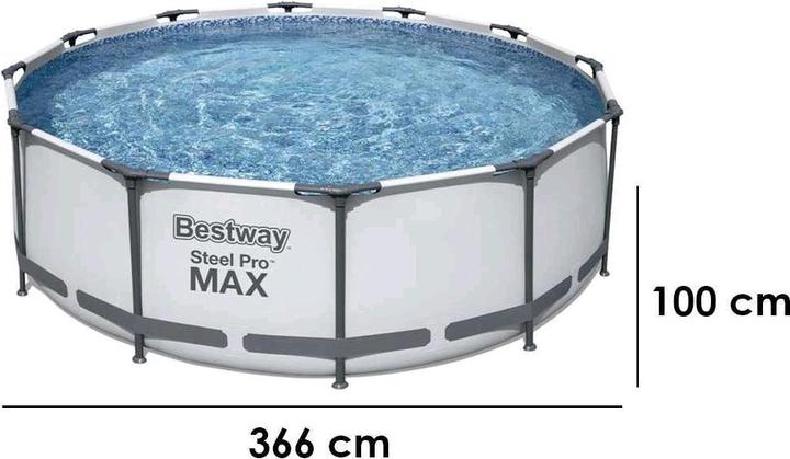 Actual product image Bestway 56418 Zestaw Basen ogrodowy 366x100 (Ø 366 x 100 cm)