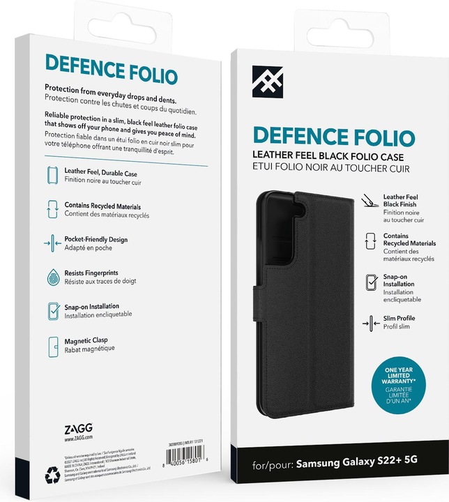 Produktbild Zagg Ifrogz Defence Folio Samsung (Samsung Galaxy S22+)