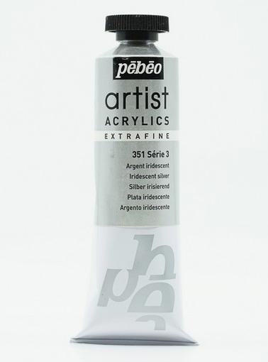 Produktbild Pebeo Artist Acrylics Extrafein Acrylfarben (Silber Irisierend, 37 ml)