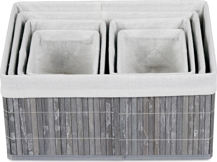 Image du produit Relaxdays Set de 6 paniers de rangement (35 x 25 x 17 cm)