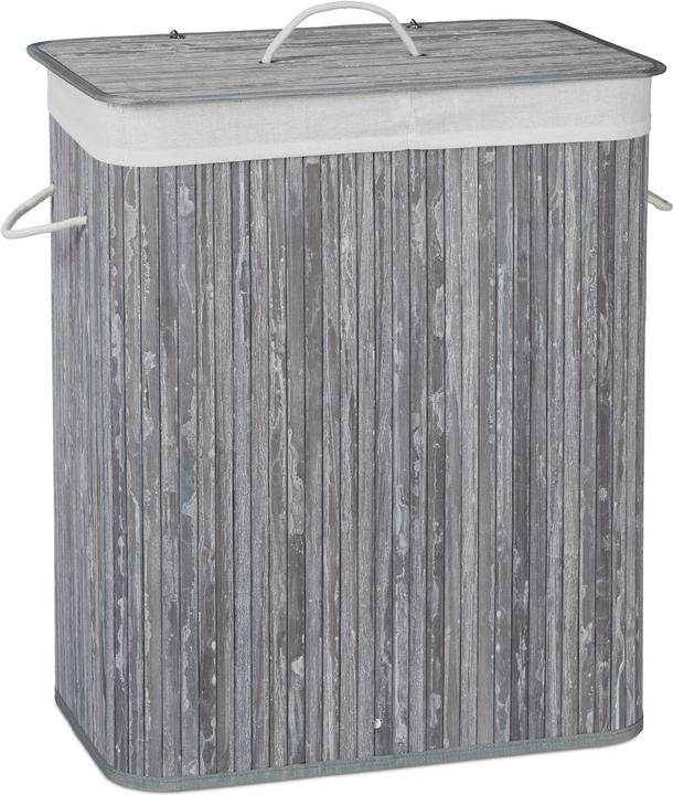 Actual product image Relaxdays Laundry Hamper, 2 Compartments (95 l)