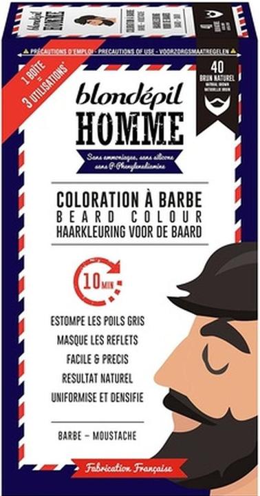 Immagine prodotto Blondépil Homme Barba e baffi biondi Homme Barborn, marrone naturale, 60g