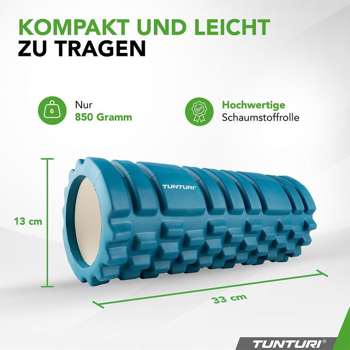 Immagine prodotto Tunturi Yoga Massageroller 33 cm Petrolblau