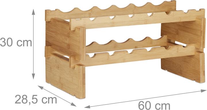 Produktbild Relaxdays Weinregal (60 x 28.5 x 30 cm, 12 Fl.)