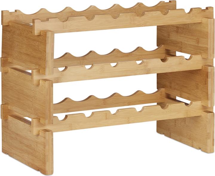Produktbild Relaxdays Weinregal (60 x 28.5 x 45 cm, 18 Fl.)