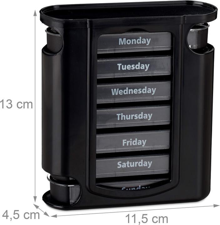 Actual product image Relaxdays Pill Box