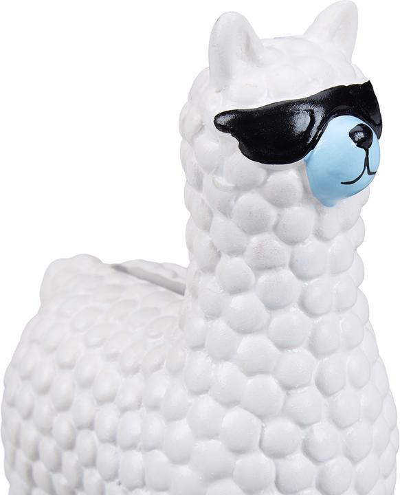 Actual product image Relaxdays Lama with Sunglasses Savings Bank (11 x 6 x 15.5 cm)