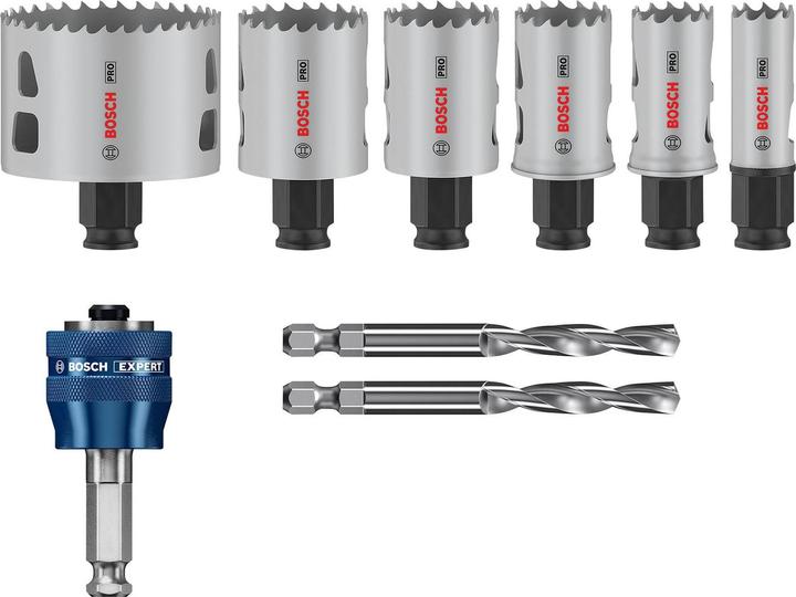Produktbild Bosch Professional Zubehör PRO Multi Material PC Plus Lochsägen-Set, 9-tlg. (19, 25, 30, 35, 40, 68 Millimeter)
