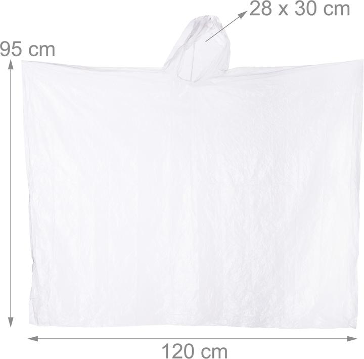 Actual product image Relaxdays Rain Poncho Set of 10 (One size)