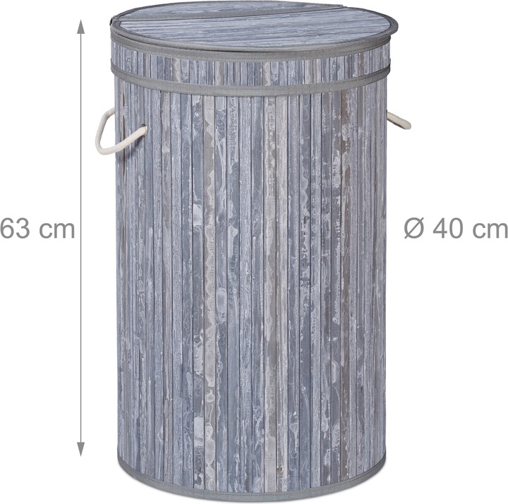 Immagine prodotto Relaxdays Cesto portabiancheria (65 l)