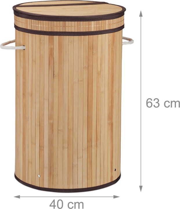 Immagine prodotto Relaxdays Cesto portabiancheria (65 l)