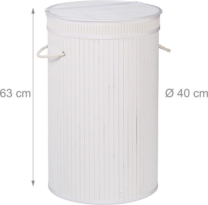 Image du produit Relaxdays Corbeille à linge couvercle (65 l)
