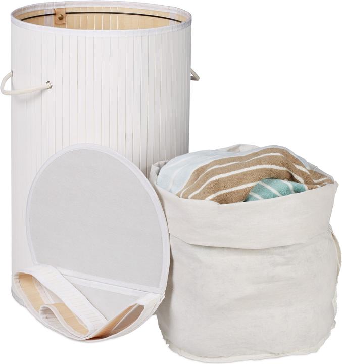 Image du produit Relaxdays Corbeille à linge couvercle (65 l)