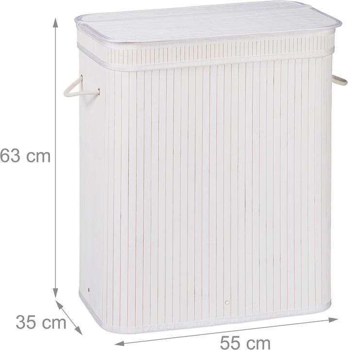Actual product image Relaxdays Lidded Laundry Hamper (95 l)