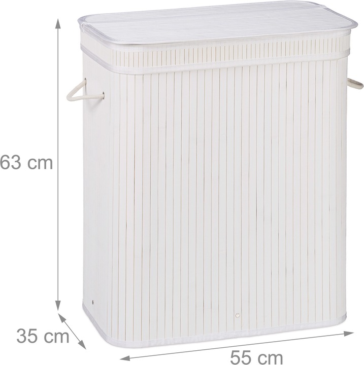 Actual product image Relaxdays Lidded Laundry Hamper (95 l)