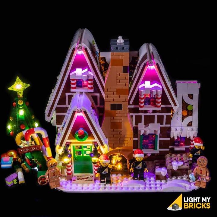 Light my bricks Set de lumière LED pour maison en pain d'épices LEGO