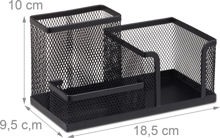 Actual product image Relaxdays Desk Organizer with Note Box